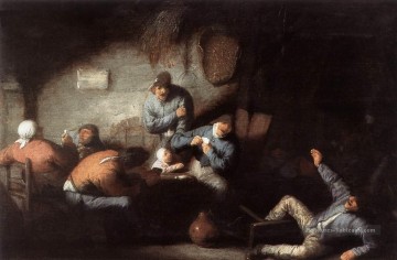  Peintre Tableaux - Inn Scene Genre néerlandais peintres Adriaen van Ostade